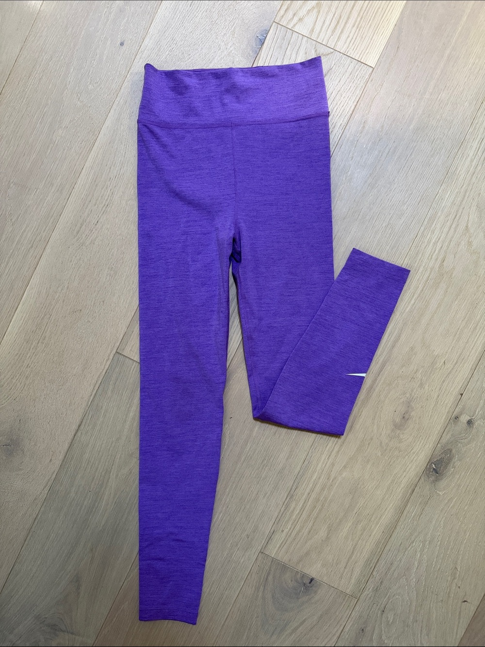 Nike Girls Purple Seamless High-Waist Leggings
